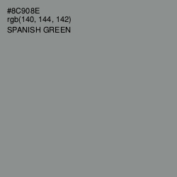 #8C908E - Spanish Green Color Image